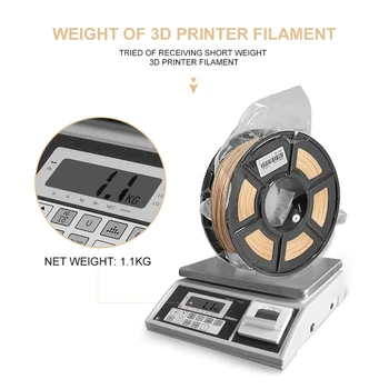 3D nitke za Les, Vlaknine 1 kg 2.2/kg 3d tiskalnik, ki z žarilno PLA&les 1.75 mm 1 kg, z 18%lesnih vlaken & 82%PLA ni mehurček