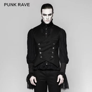 Gothic Gospod Punk Trak Kitajski Slog Sponke Telovnik moda plemenito retro tanka plast telovnik sponke design na hrbtni punk Rave Y-754