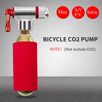 Prenosni Pistolet CO2 Mini Kolo Črpalka Zrak Aluminij Zlitine MTB Cestno Kolo CO2 Inflator Kolesarske Opreme,