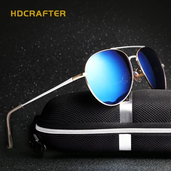 Moda Klasičen Retro Vožnjo Polarizirana sončna Očala Leče Premaz sončna Očala za Moške Očala Goggle Pribor oculos