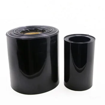 1 KG 29.5 mm~180mm ravno širina Črne barve PVC toplote shrinkable cev za 18650 26650 baterije