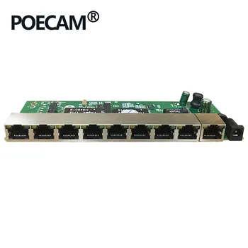 9port namizje wall mount POE stikalo Modul PCB Skupno napajanje 96w IEEE802.3af/na USB Hub 960P/1080P HD ip Kamere NVR Mini PC