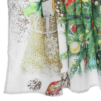 Božič Sneg Drevo Digitalno Slikarstvo Tuš Zavesa Nepremočljiva Plesni Odporne Tkanine, 180 x 180 cm