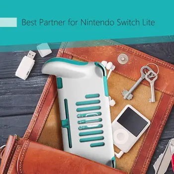 Za Nintendo Stikalo Lite Grip Primeru, Preklopite Lite Ročaje Ergonomski Ročaji Zaščitna Torbica & Screen Protector Nazobčenje Kape