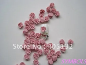 Cf-4-3 3D 200pcs/vrečko Ročno izdelan Keramični Roza Dvojno Flower Nail Art Okras Flower Nail art Deco