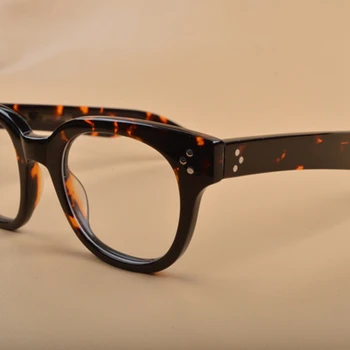 ZOLMAN Optičnih Očal Okvir moški ženske Johnny Depp Očala Acetat očal Okvir Pregleden objektiv Letnik Vrh Kakovosti 083-1