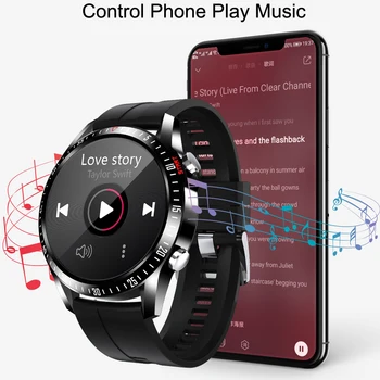 Celotno Smart Touch Kontrole Gledati Moške Športne Smartwatch Bluetooth Klic Krvnega Tlaka, Srčnega utripa Sporočilo Pritisni in Opomnik