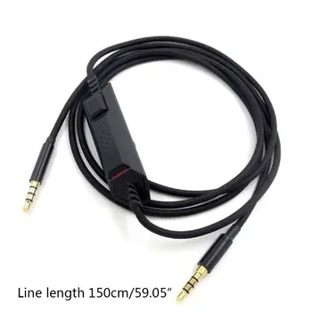 3,5 mm Avdio Kabel Inline Control za Logitech G633 G933 Gaming Slušalke Slušalke 95AF