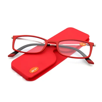 Morda Cvet Kvadratnih Modra Svetloba Obravnavi Očala Pametna Očala Z Telefon Primeru Prenosni Očala Gafas Graduadas Dioptrije +1.5+2+3.5