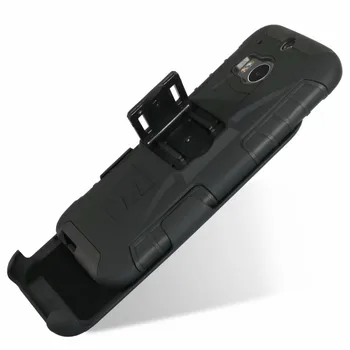 ShockProof Težkih Oklepih Težko Stati torbico S Pasom Za HTC one M8