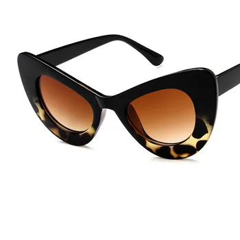 Srčkan seksi retro cat eye sončna očala ženske majhne leopard tiskanja 2018 trikotnik letnik poceni ženska sončna očala gafas de sol mujer