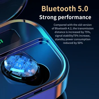 M7s TWS Bluetooth Slušalke 5.0 Wireless Dual Gostiteljice Prostoročno Čepkov HD Stereo Zmanjšanje Hrupa Gaming Slušalke za IOS Android