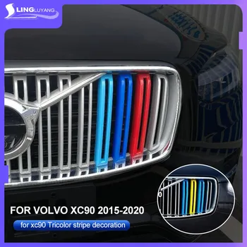 Za Volvo xc90-2019 model tri-color neto dekoracijo trakov novo omrežje spremenjen posebne barve nalepke