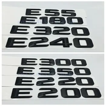 Za Mercedes Benz E-Razred E55 E180 E200 E220 E240 E300 E320 E350 Zadaj Prtljažnik, Pokrov Emblem Značko Black Logotip Črke
