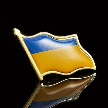 10PCS Ukrajina Zastavo Nacionalni River Pin Oblačila Ovratnik Pribor Za Formalnih priložnostih