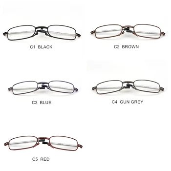 SUMONDY Upscale Proti Utrujenosti Zložljiva Obravnavi Očala Ženske Moški 5 Barv Zlitine, Zložljivi Okvir Prenosni Presbyopic Eyeglass R117