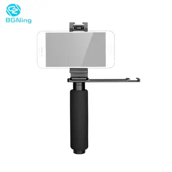BGNing Ročni Selfie Palico Ročaja Monopod Kamera Mount z 41-86mm Mobilni Telefon vpenjalno Držalo za Razširitev Fill Light Mic