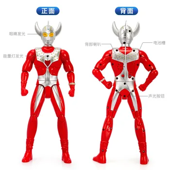 24 cm Ultraman Taro Sedem Jack Ace Ljubka Akcijska Številke ABS Zvoka in svetlobe lutka Zbirka Model Igrače Darila