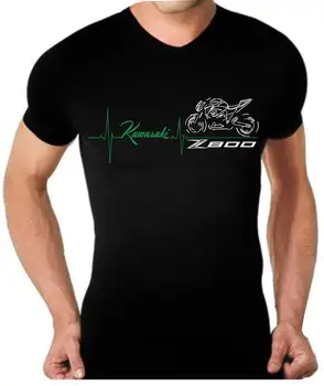 2019 Nov Modni Casual Moški T-shirt majica s kratkimi rokavi za Japonsko Motocikel Z800 Srčni Utrip Tee Majica Z 800 T-shirt