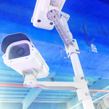 1PCs Varnosti CCTV stojalo 360-Stopinjski CCTV Kamere Pole Gori Brakit Pole Hoop Montaža Bullet Fotoaparat Nosilec, Stojalo