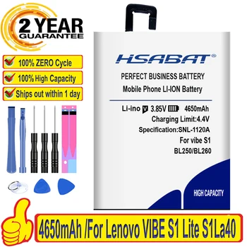 HSABAT Novih 4650mAh BL260 Baterija za Lenovo VIBE S1 Lite S1La40 brezplačna dostava v številko za sledenje
