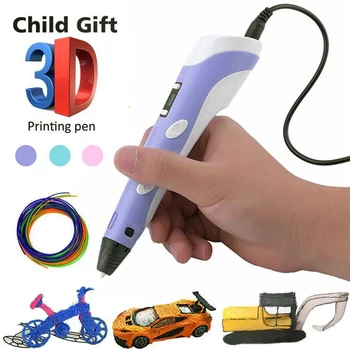 3D Pero LED Zaslon DIY 3D Tiskalnik Pero 3D Tiskanje Risba Svinčnik S PLA/ABS Žarnico, Ustvarjalne Igrače, Darila Za Otroke, Oblikovanje, Risanje