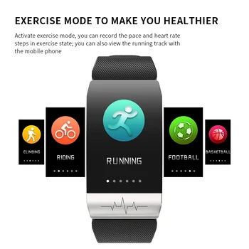 Lerbyee T1s Pametno Gledati Telesne Temperature EKG Fitnes Tracker Watch Srčnega utripa Smartwatch Moški Ženske za iOS Android 2020
