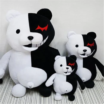 35 cm Plišastih Igrač, ki Spremljajo Japonska Risanka Super 2 Monokuma Black & White Bear Mehko Polnjene Živali, Lutke Božično Darilo