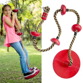 Otrok rdeče Disk Plezalna Vrv Zamahu Otrok na Prostem Športno Plezanje Igrača