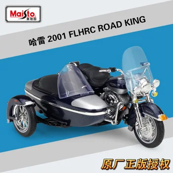 Maisto 1:18 2001 FLHRC Cesti Kralj Klasičen Motocikel stransko prikolico Diecast Zlitine motorno kolo, Model Igrača