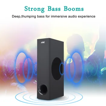 120W Soundbar Home Theater Sound Sistem, TELEVIZORJA Bluetooth Zvočnik Podpora Optični AUX Koaksialni Sound Bar Subwoofer Zvočniki Za TV