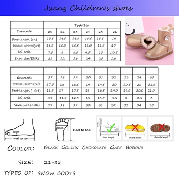JXANG 2020 New Visoke kakovosti Nepremočljiva Pravega Usnja Pozimi Otroci čevlji Toplo Classic Dekleta Fant modni Vse-tekmo sneg škornji
