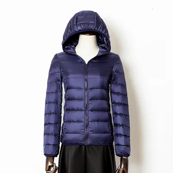 2020 Nove osnovne Navzdol Zimske jakne Ženske Zimske plus žamet hooded Plasti Navzdol Zimska Jakna Ženska Outwear toplo prenosni