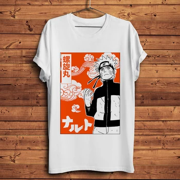 Naruto Uzumaki smešno anime majica s kratkimi rokavi moški novo belo priložnostne tshirt homme JAPONSKA manga unisex ulične t-shirt