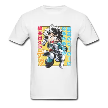 Moj Junak Univerzami T Shirt Harajuku T-shirt Za Moške Deku Izuku Bakugo Super Cat Tshirt Japonski Anime Oblikovalec Ulične Bombaž