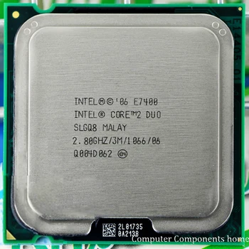 Original INTEL Core 2 Duo E7400 CPU Procesor (2.8 Ghz/ 3M /1066GHz) Socket LGA 775