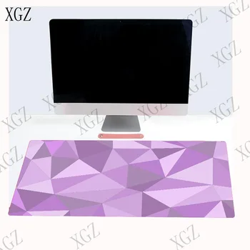 XGZ Ustvarjalne Vijolično Prizmatični Osebnost Velike Gaming Mouse Pad PC Računalnik Gamer Mousepad Desk Mat Zaklepanje Rob za CSGO LOL Dota