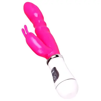 Črna Wolf Vibrator Vodotesen sex igrača Dvojno Palico Masturbacija rabbit vibrator pripomočke za Odrasle Sex izdelek Vibrator Za Ženske