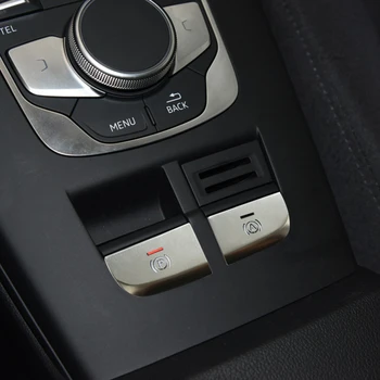 Avto Styling ročno zavoro Prestavna Plošča Gumbi, Okrasni Pokrov Trim Za Audi A3 8V obdobje 2013-2018 Notranja Oprema
