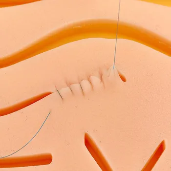 Silikonski Kože Pad Šivanje Komplet Usposabljanje Kirurške Rane za Kirurg medicine Usposabljanje Travmatičnih Pištolo kože injektor
