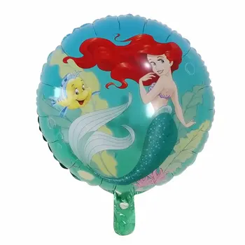 50pcs 18 inch Morska Riba morska deklica Balone Helija, Happy Birthday Folija Balon Krst Stranka Dekoracijo Balon Otroci Igrače Zraka Kroglice