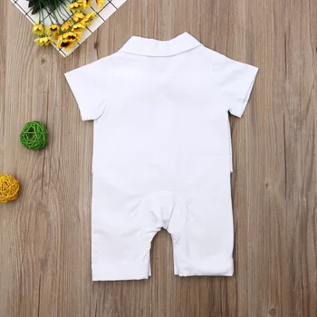 2019 Novorojenčka Fant, Otroci Otroške igralne obleke Jopičem Obleko Obleke Prugasta Mozaik Jumpsuit Romper, Gospod 0-24M