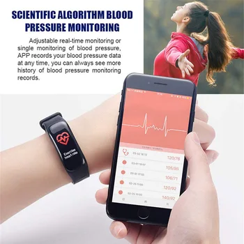 C1plus Pametna Zapestnica Watch Fitnes krvnega tlaka, Srčnega utripa spanja tracker Manšeta Za Android IOS dropshipping