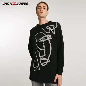 JackJones Jeseni Moške Udobno Povzetek Kontrast Tiskanja Priložnostne Slog pulover Vrh 218324515