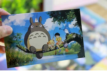 30sheets/VELIKO Hayao Miyazaki Oljna slika, Dopisnica Hayao Miyazaki Razglednice/voščilnico/želijo Kartico/Moda Darilo