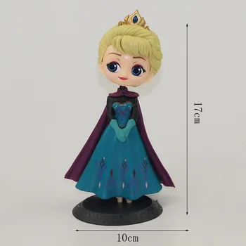 14 cm Mini Ana Elsa Princesa Lutka Dejanje Slika Anime Mini Zbirka Figur Toy Model Za Darilo Otrok
