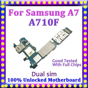 TDHHX Razstaviti Odklenjena Mainboard LogicBoard Matično ploščo Za Samsung Galaxy A7 A710F A710FD Matično ploščo Z Android Sistem