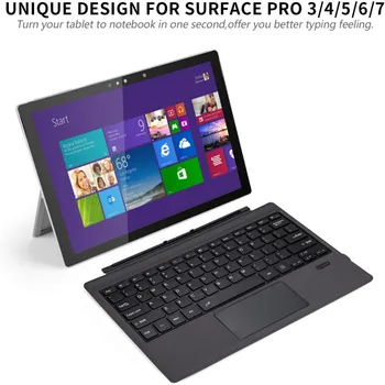 Vrsta Kritje za Microsoft Surface Pro Tipkovnico Brezžično Bluetooth Tipkovnico za Surface Pro 3/4/5/6/7 12.3