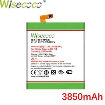 Wisecoco LIS1546ERPC 3850mAh NOVA BATERIJA Za SONY Xperia C3 T3 S55T S55U D2502 D2533 M50W D5103 Telefon, Zamenjajte+Številko za Sledenje
