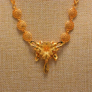 Velik cvet poročni nakit set Ženske Indijski ogrlica, uhani nakit za ženske Afriške poročno darilo luxry dodatki